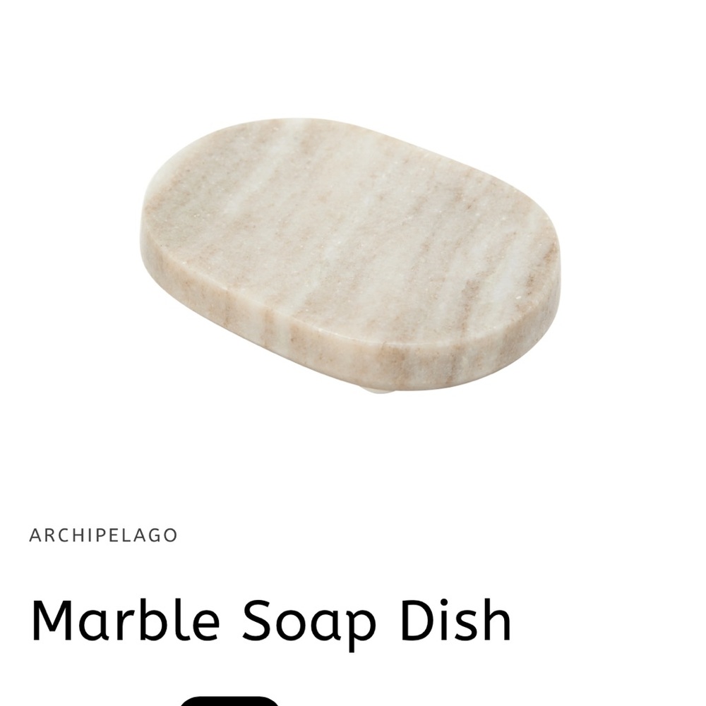 Archipelago Cream Marble Soap Holder